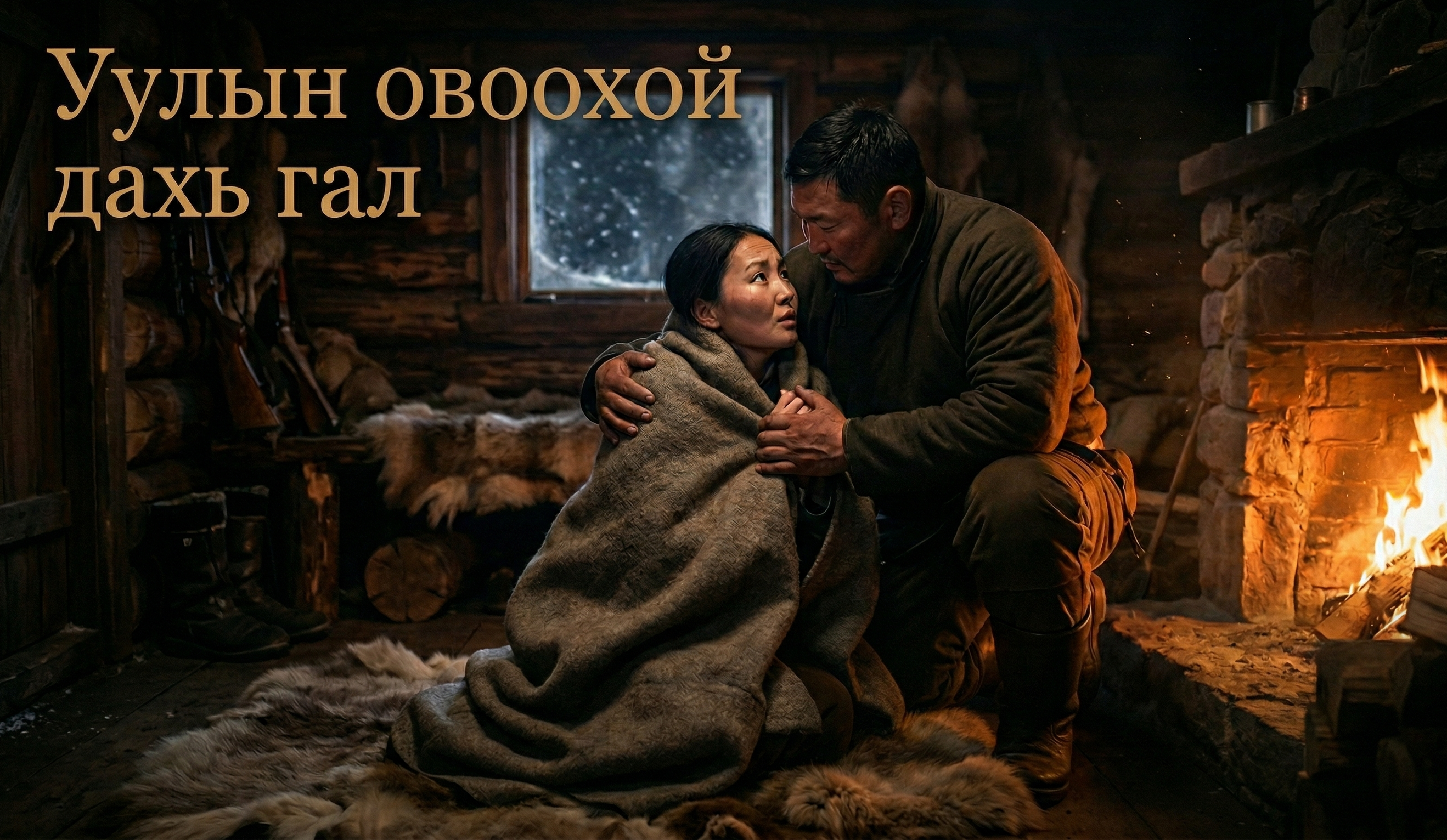 Уулын овоохой дахь гал